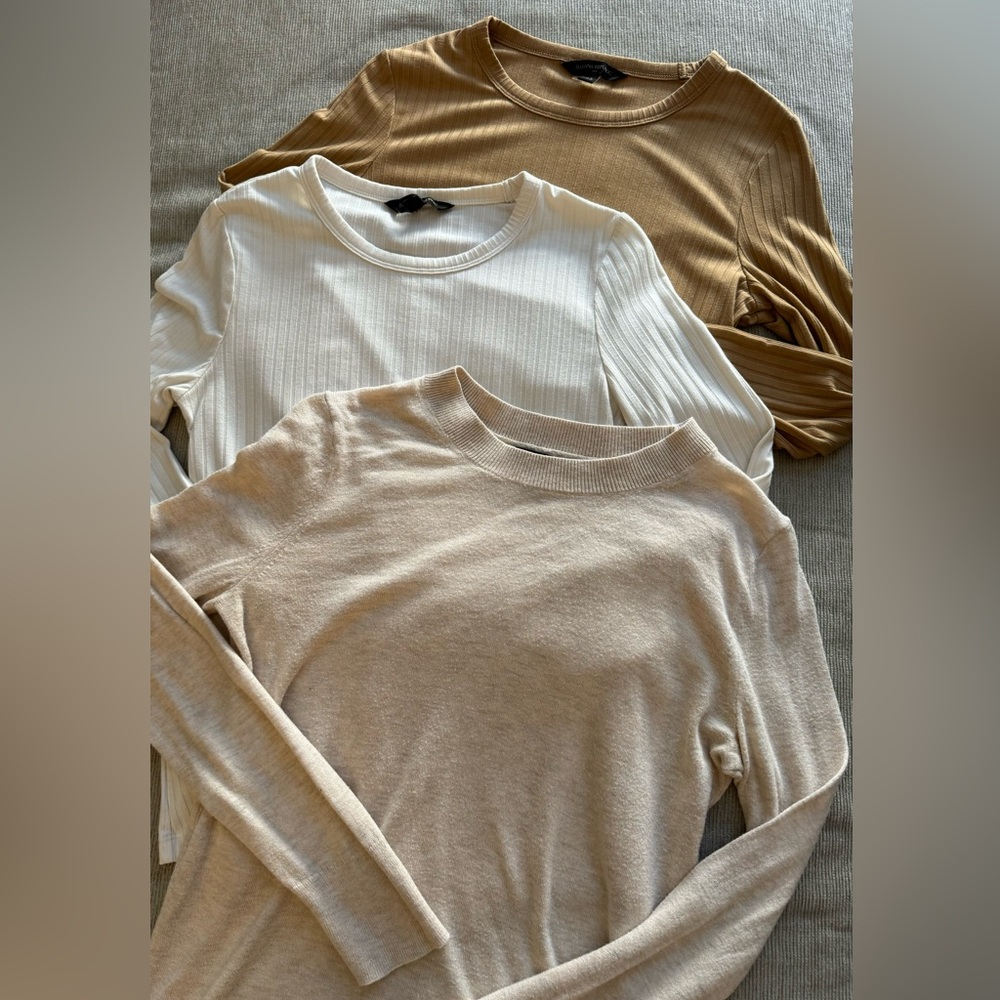 Bundle Deal: 3 Neutral, Long-Sleeve Collection